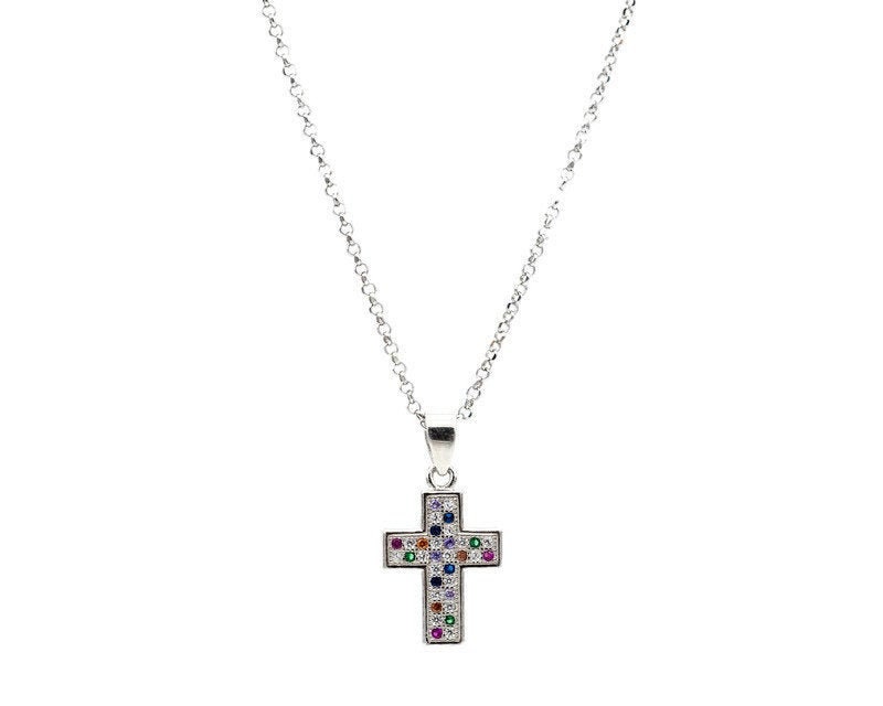 Silver Cross Necklace for Women Minimalist Cross Jewelry | Etsy