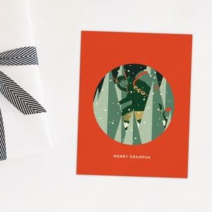 Krampus - Carte de vœux de Noël Monsters Holiday
