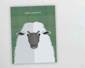 Sheep - Nativity Animals Christmas Greeting Card