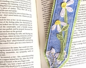 Daisy Book Mark, Felt Flower bookmark