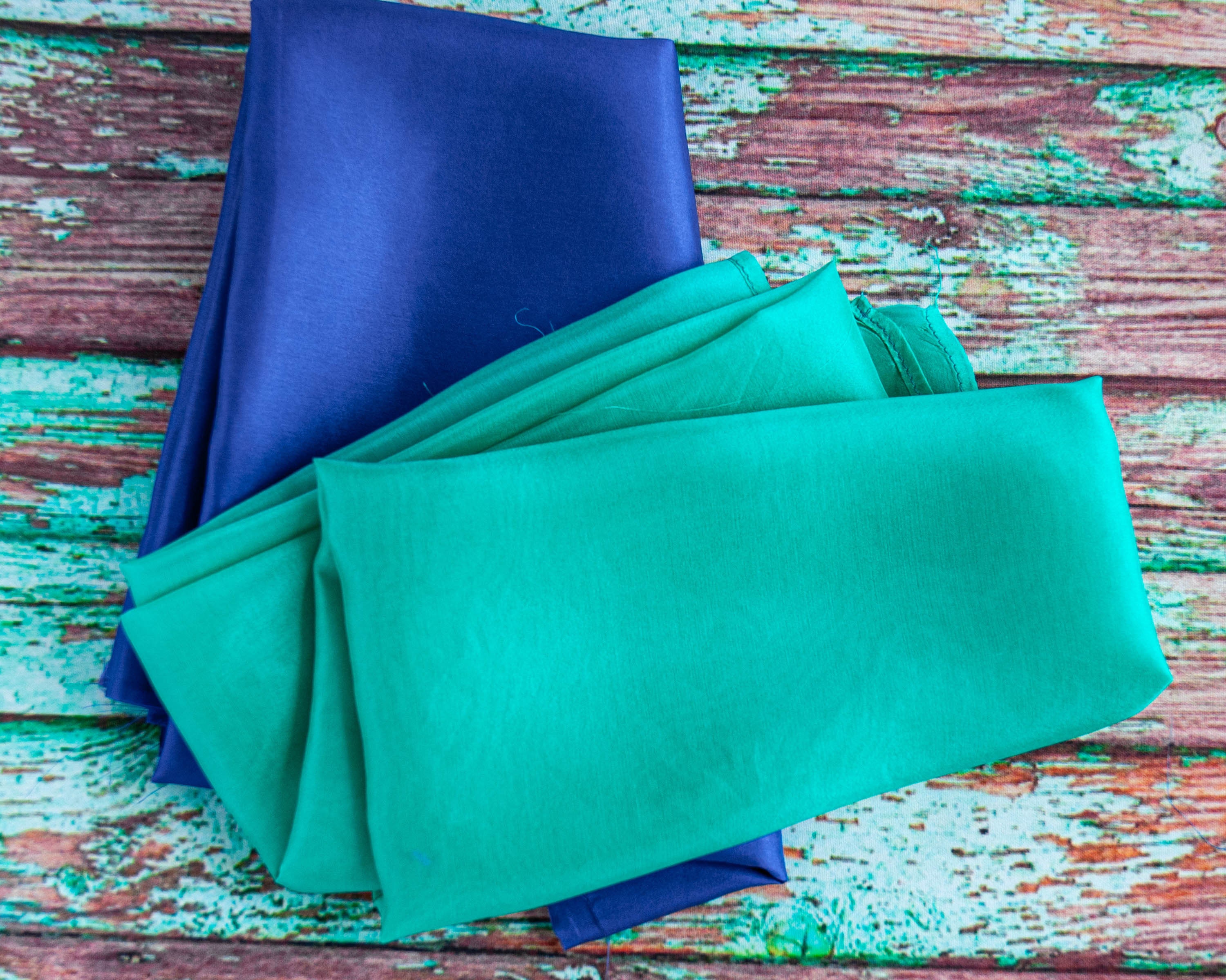 Silk Remnants Habotai Silk 4 Pieces 4 Different Colours Etsy