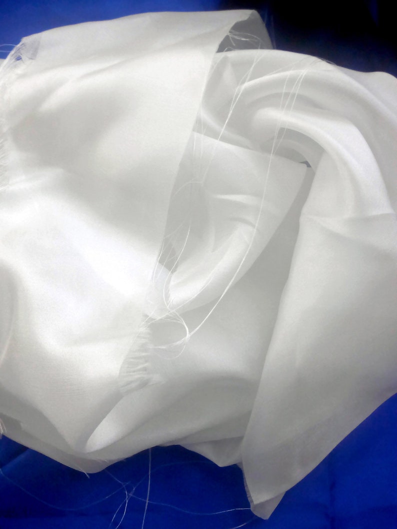 Chinese Silk Remnant White 8 m/m Pure Habotai Silk | Etsy