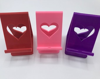 iPhone iPad Heart Design Holder  - Very Cute Heart Design Makes This Cell Phone / Tablet Holder the Perfect Gift to Show Them Your Love