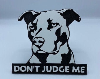 Pit Bull Dog Lovers Trailer Hitch Cover - Makes a Great Gift for Any Pit Bull Mom or Pit Bull Dad - Support Your Pit Bull - Truck Accessory