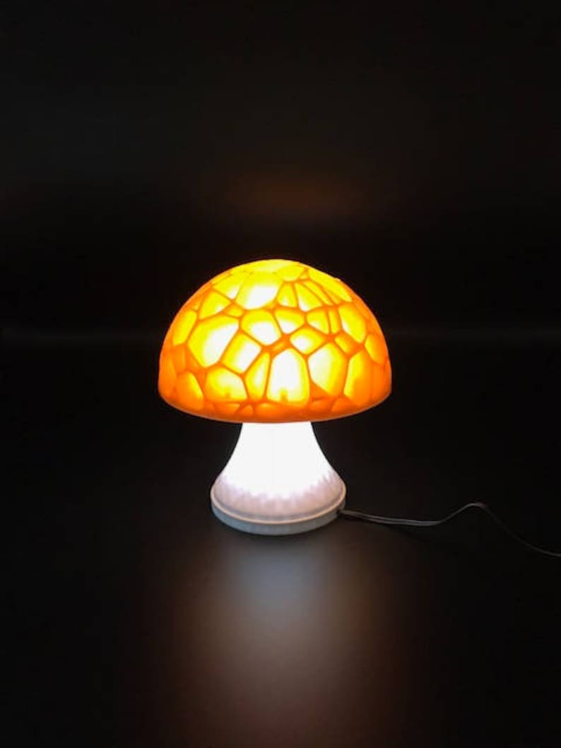 Retro Mushroom LED Table and Desk Lamp Makes a Great Office Etsy