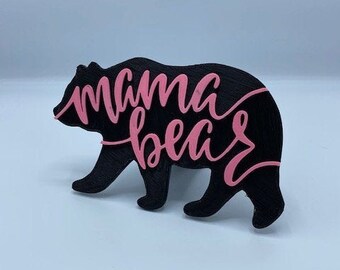 Mama Bear Trailer Hitch Cover Makes a Great Gift for any Mom. Show your Love for Soccer Moms, Football Moms, and All Sports Moms - Mom Love