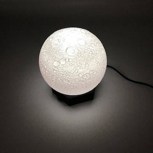 3D Printed Moon Lamp - Tabletop LED Night Light for a Dreamy Atmosphere