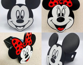 3D Printed Mickey / Minnie Mouse Trailer Hitch Cover - Perfect for Disney Fans and Car Enthusiasts!