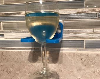 Bath And Shower Wine Glass Holder - Relax In the Bath With A Nice Glass Of Wine - A Great Relaxation Gift Idea