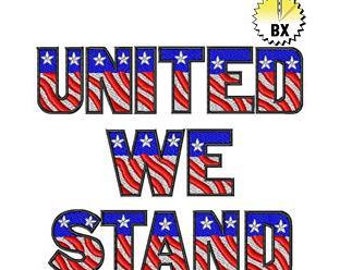 BX Patriot - Machine Embroidery Font, Embroidery Designs, Embroidery Patterns, Embroidery Files, Instant Download