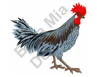 chicken machine embroidery design red hen rhode island etsy