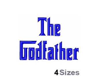 The Godfather (4 Sizes) - Machine Embroidery Font, Embroidery Design, Embroidery Patterns, Embroidery Files, Instant Download