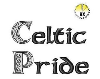 BX Celtic Pride - Machine Embroidery Font, Embroidery Design, Embroidery Patterns, Embroidery Files, Instant Download
