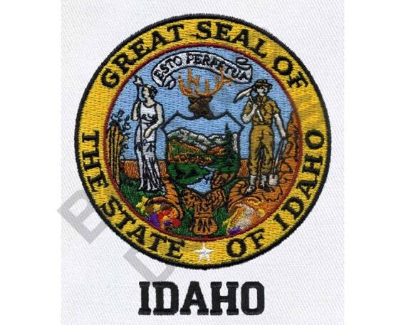 Idaho state seal machine embroidery design idaho state  etsy Idaho state seal machine embroidery design idaho state  etsy