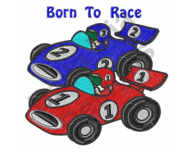 Car Machine Embroidery Design Race Car Machine Embroidery Etsy