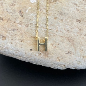 Tiny Gold Initial Necklace, Gold Letter Necklace, Gold Initial Jewelry, Bridesmaid Gift, Personalized Jewelry, 18K Solid Gold Plated Choker