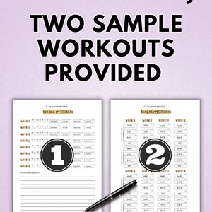 Workout Planner Printable Habit Tracker Printable Planner Workout Tracker Workout Plan Habit Tracker 30 day challenge 30 days step tracker image 7