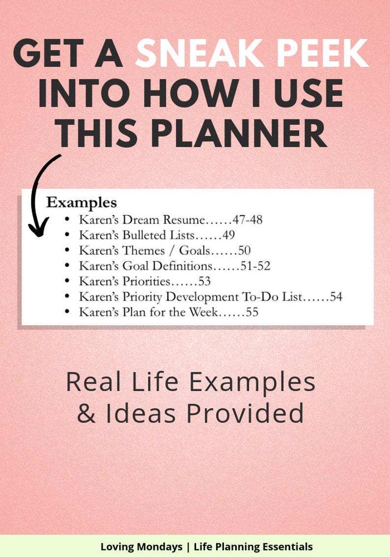 Digital Goals Planner Plan Goals In Life Goal Setting Etsy