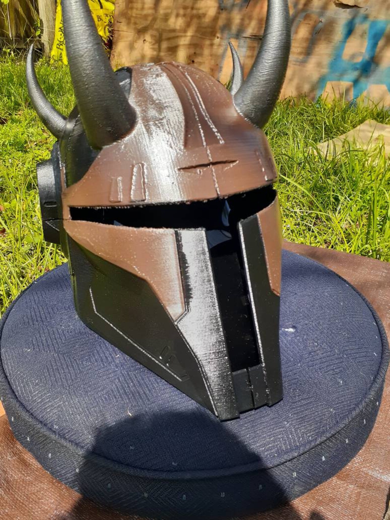 Mandalorian Horned helmet Etsy