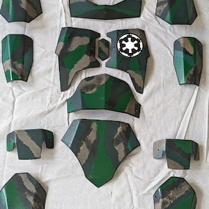 Stalen Mandalorian-pantserpak - aangepaste metalen platen
