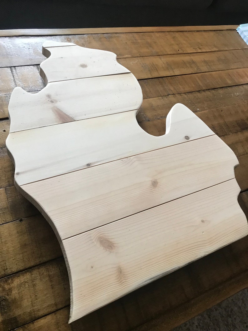 Wooden Michigan Sign, Michigan Art, Michigan Decor, Homemade, State ...