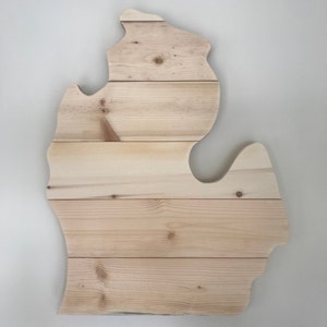 Wooden Michigan Sign, Michigan Art, Michigan Decor, Homemade, State Sign, State of Michigan, Michigan State, Michigan Wood Sign