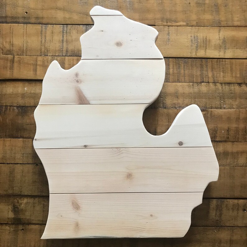 Wooden Michigan Sign, Michigan Art, Michigan Decor, Homemade, State ...