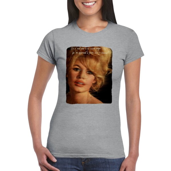 Brigitte Bardot Français proverbe graphisme - t-shirt classique pour femmes