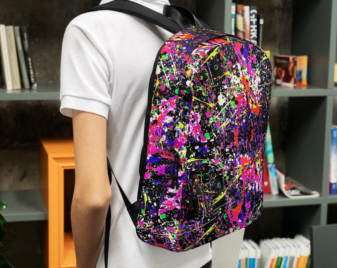 80s Throwback; Jackson Pollock Inspired 80s Retro Paint Splatter ...