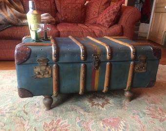 Steamer Trunk Coffee Table Etsy