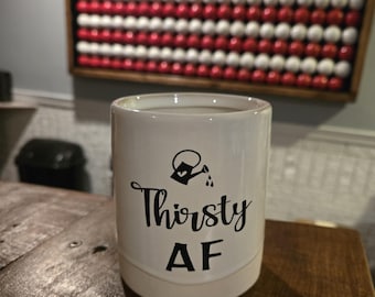 Thirsty AF succulente keramische plantenbak grappig