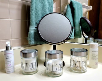 Dirty Bathroom Jars 3 piece set - Funny