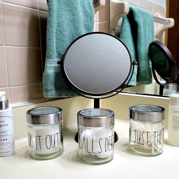 Funny Bathroom Jars Etsy