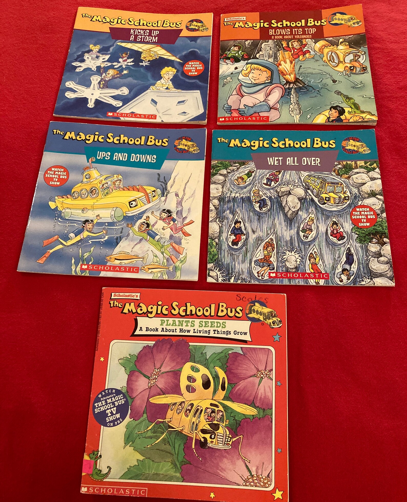 Set of 5 Vintage The Magic School Bus Books by Joanna Cole Etsy