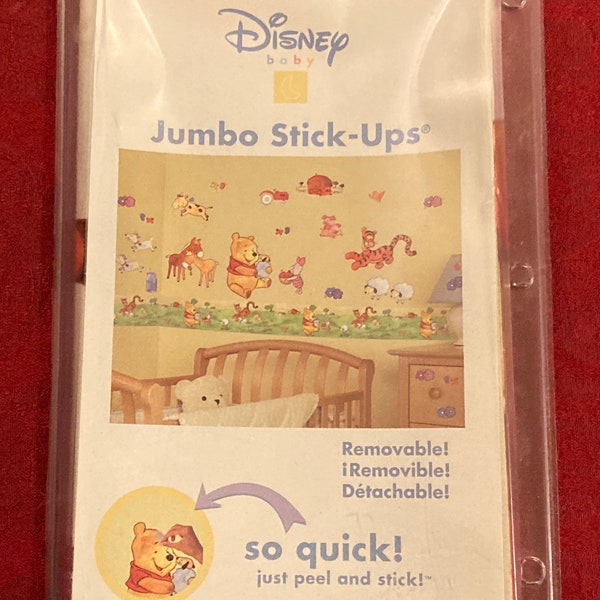 Disney Baby Winnie the Pooh Jumbo stick-Ups Wall Decorations