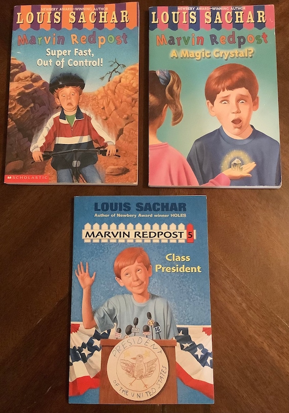 Lot of 3 Marvin Redpost Series Chapter Book Set By Louis Sachar