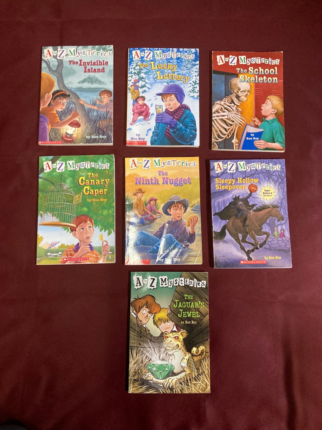Set of 7 Vintage Ron Roy Childrens Chapter Books: A to Z Mysteries - Etsy