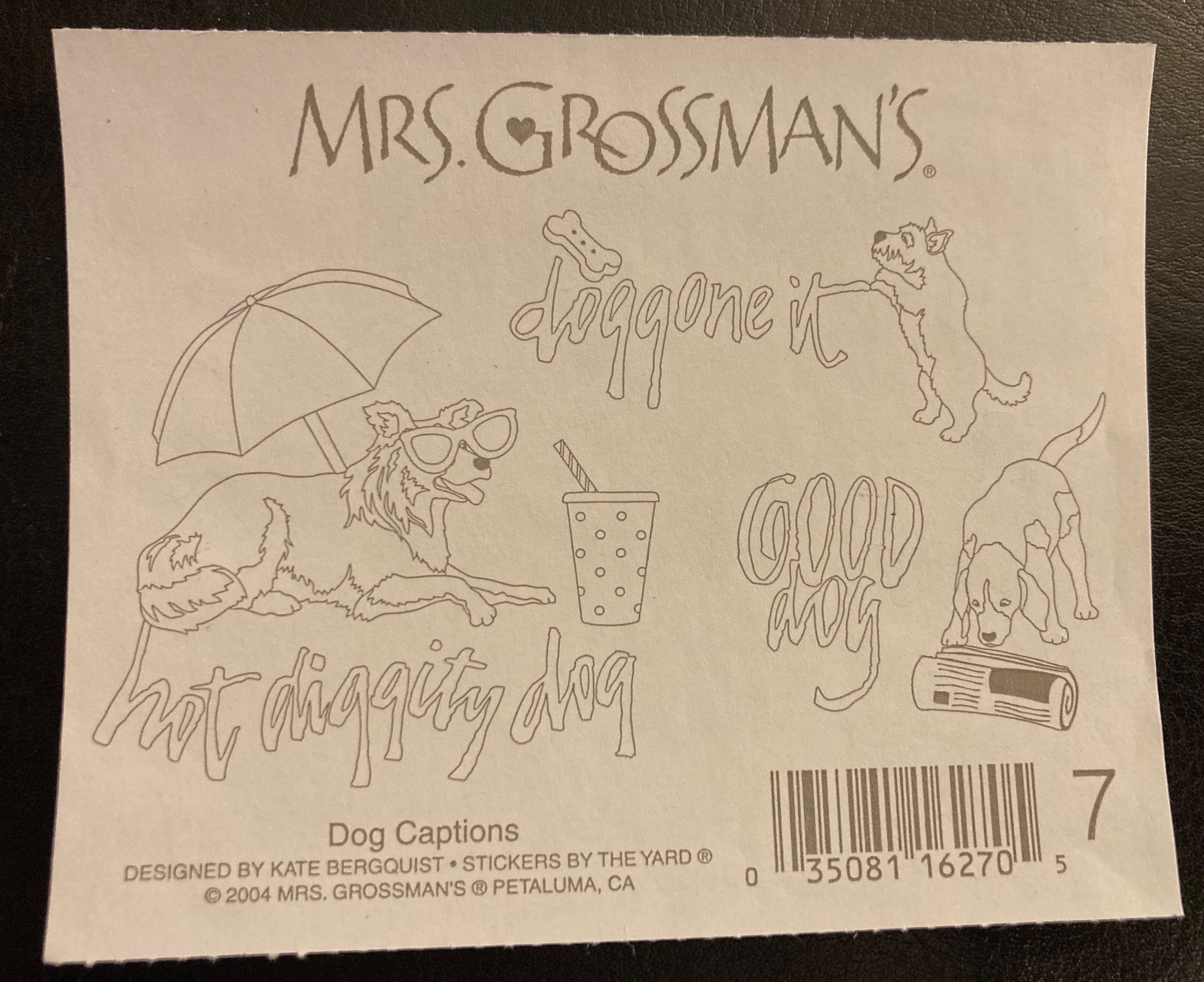 Captions, Wedding Stickers - Mrs. Grossman's