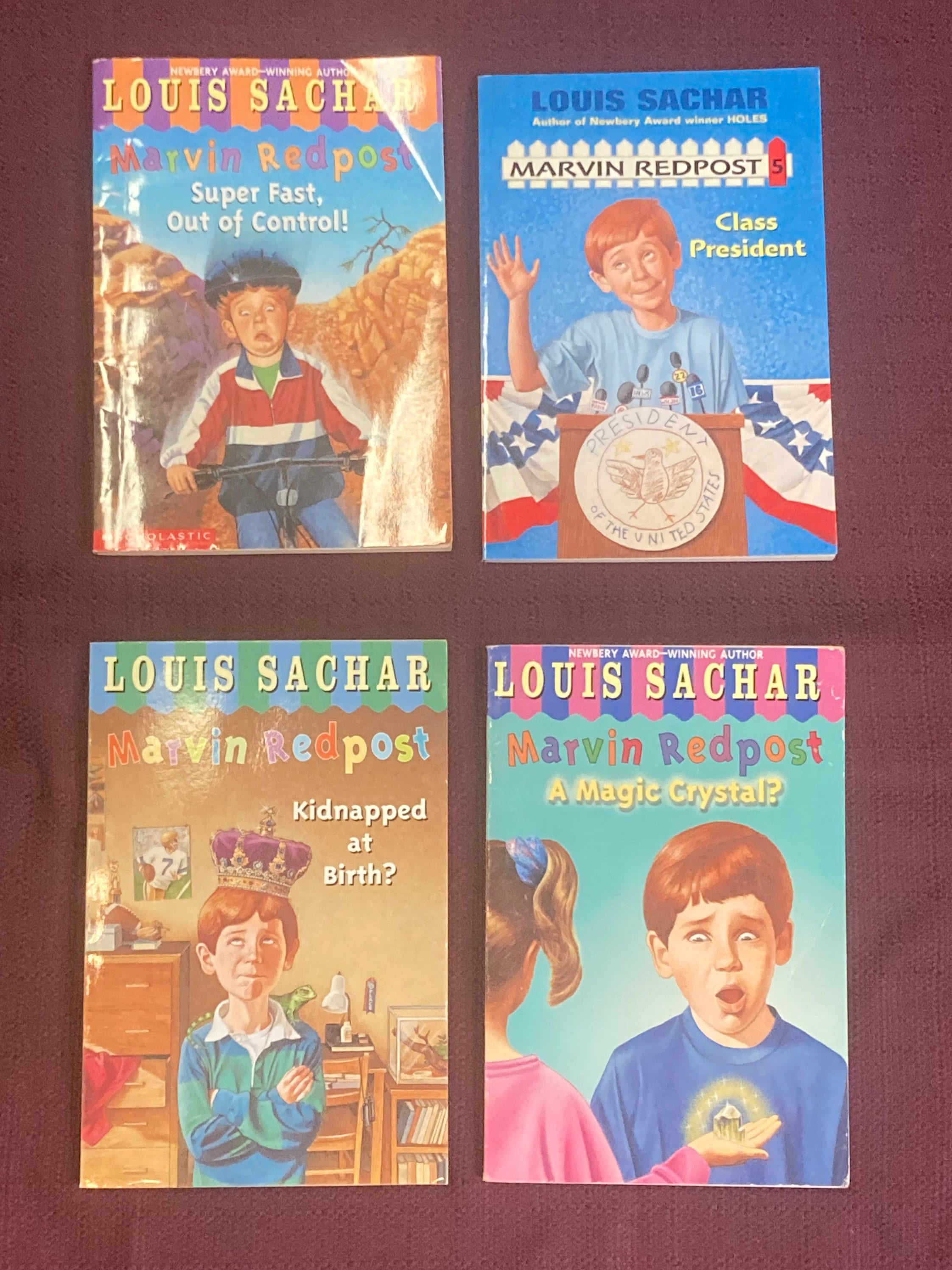 Set of 3 MARVIN REDPOST Chapter Books by Louis Sachar Books 