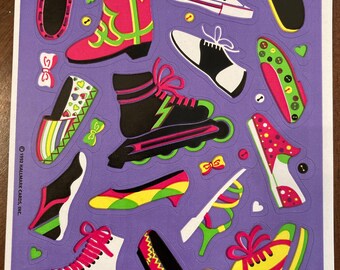 Vintage 1992 Hallmark Shoe Stickers