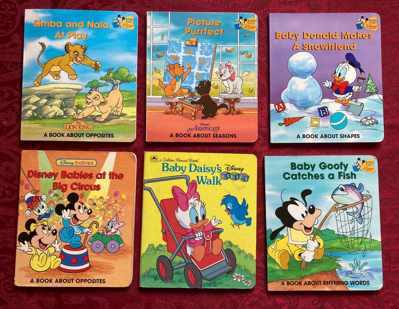 Set of 6 Vintage Babys First/Disney Babies Board Books Etsy