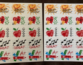 Vintage 1990’s Eureka Paper Magic Group Reward Stickers