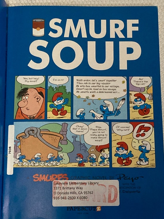 3 Older SMURFS BOOKS COMICS Hardbound and Softbound Smurf Soup -   Portugal