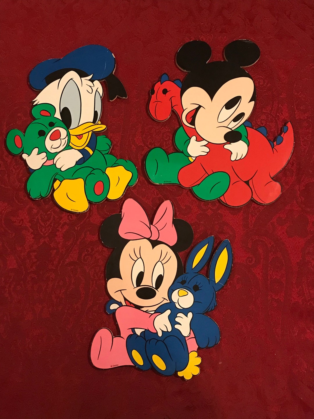 Vintage Disney Babies Wall Hangings Set of 3 Etsy