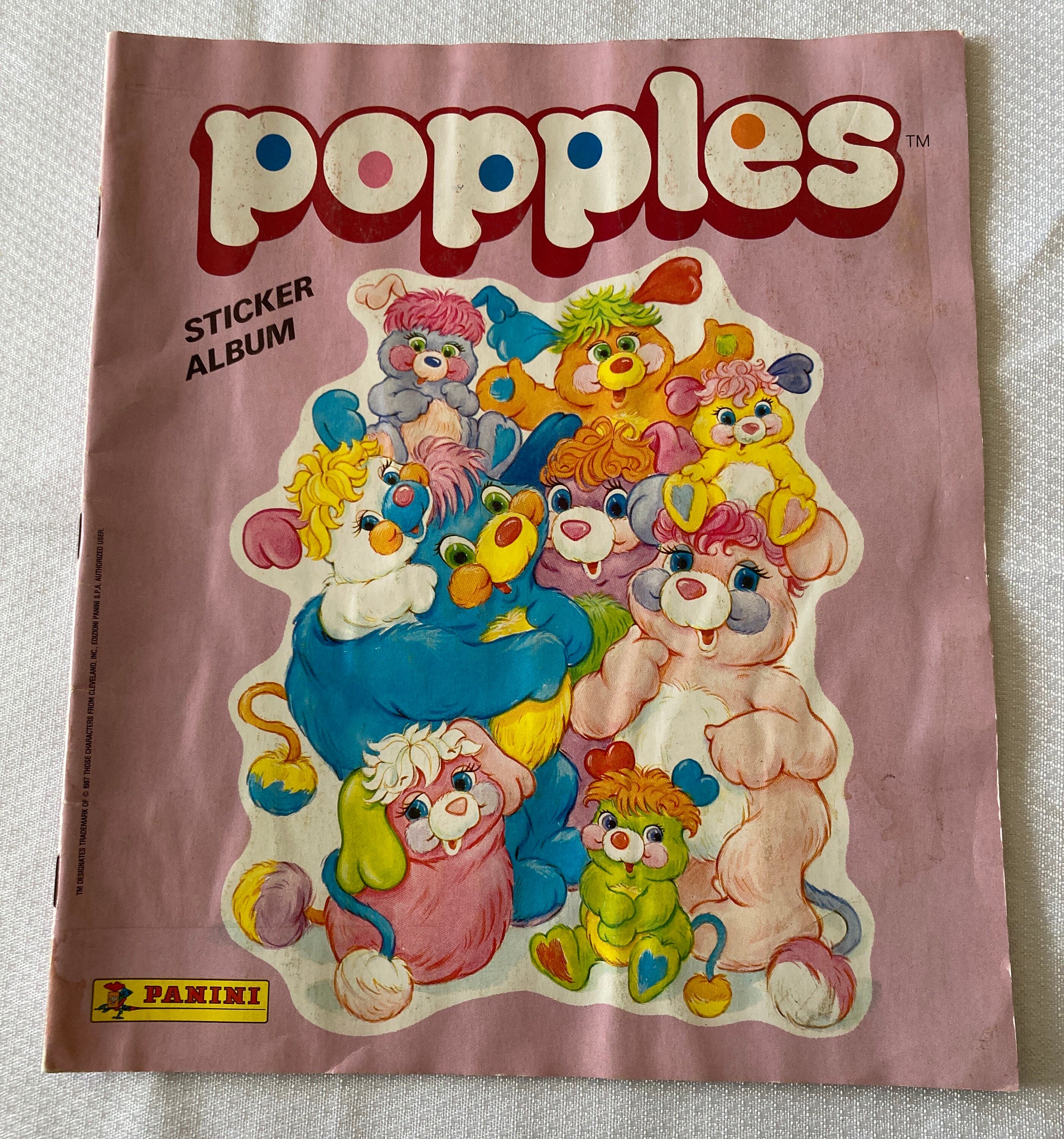 Peluche Popples fleur année 1987 MATTEL