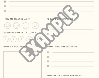 Clean and Simple Daily To Do List Planner