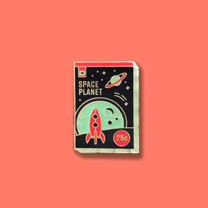 Space Planet Enamel Pin