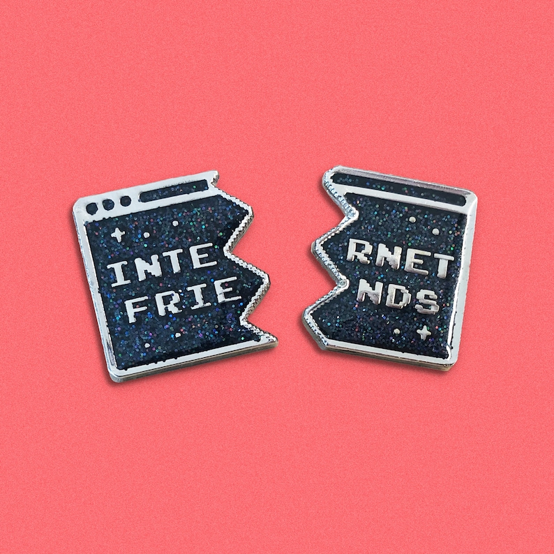 Internet Friends Enamel Pin Set image 1