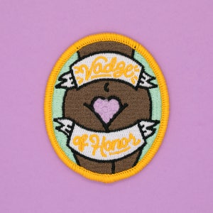 Vadge of Honor Patch - Dark & Purple