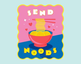 Noodsステッカーを送る